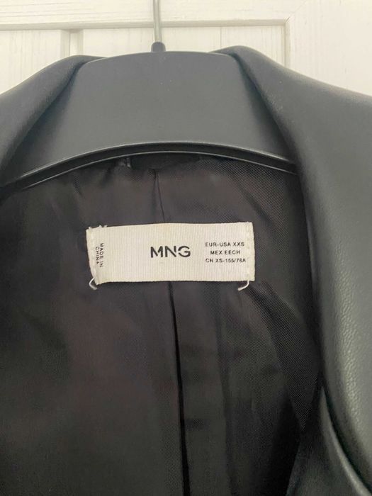 ramoneska kurtka z eko skóry krótka new jacket mango