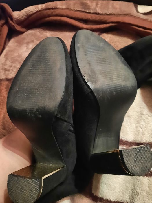 Czarne wysokie kozaki r.39 deezee