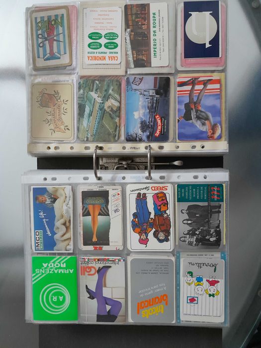 Coleção de 1300 calendários variada