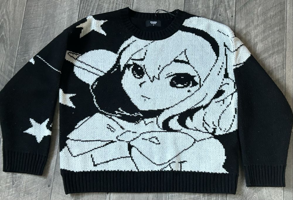 Кофта Cropp з аніме дівчиною