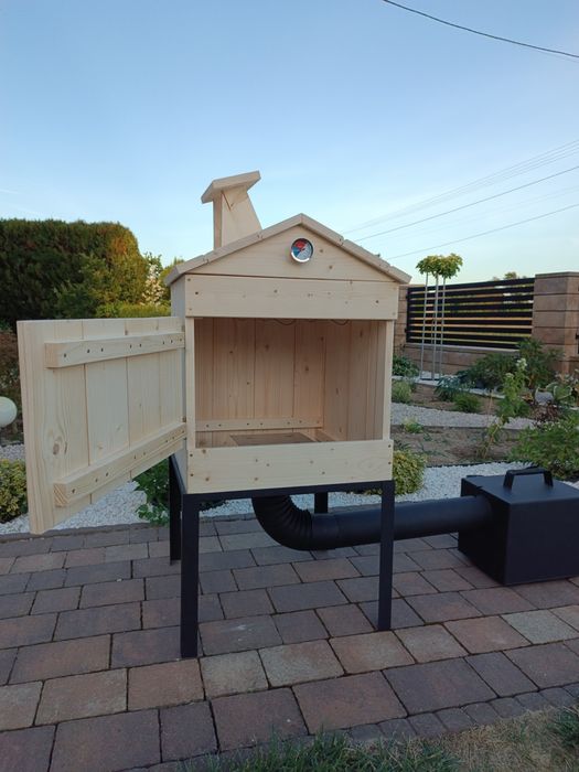 Wędzarnia ogrodowa, domowa, wędzarka drewniana,wędzarnik,wędzok-zestaw