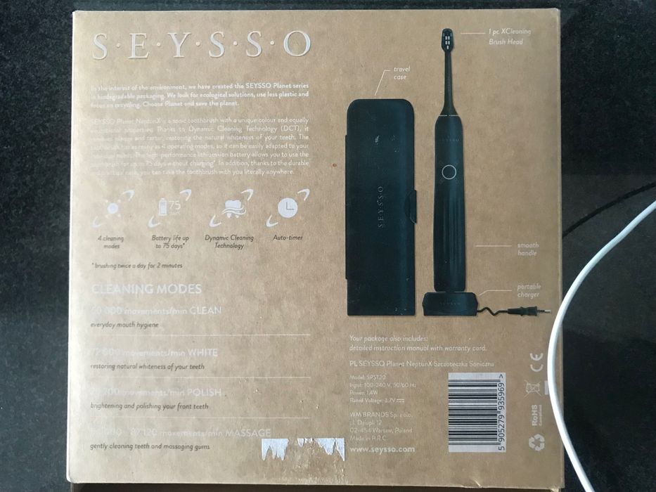 Szczoteczka elektryczna soniczna SEYSSO Planet NeptunX