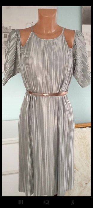 Sukienka L, plisowana