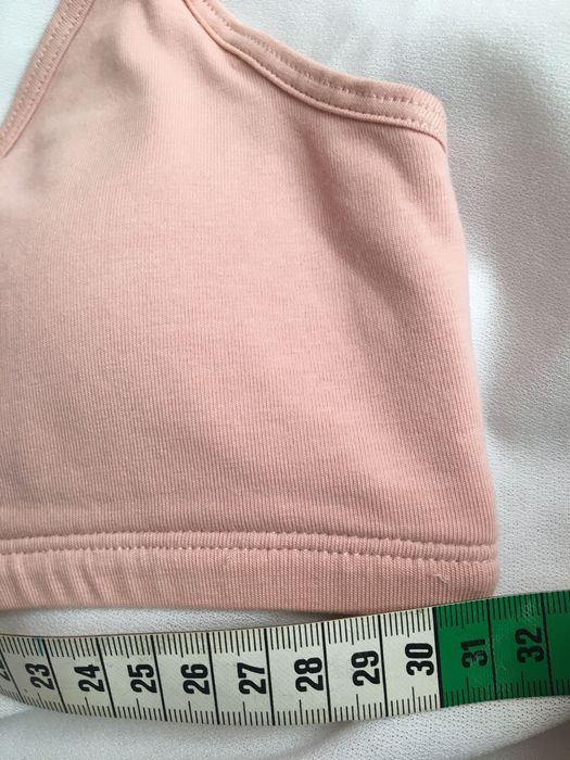 H&M , 158 cm, top, biustonosz,stanik, braletka bez fiszbin, nude róż