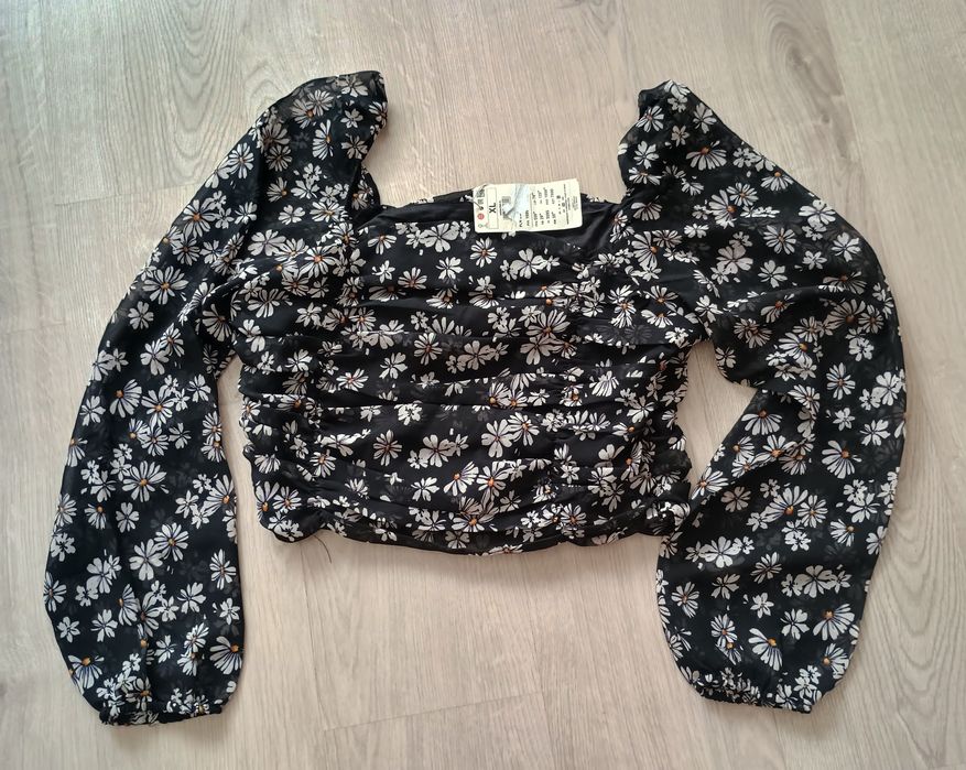Bluzka z Cropp kwiatki nowa XL