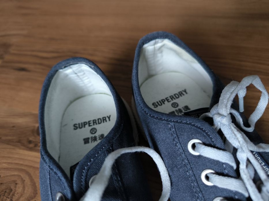 Superdry trampki męskie 44 Vegan granatowe białe