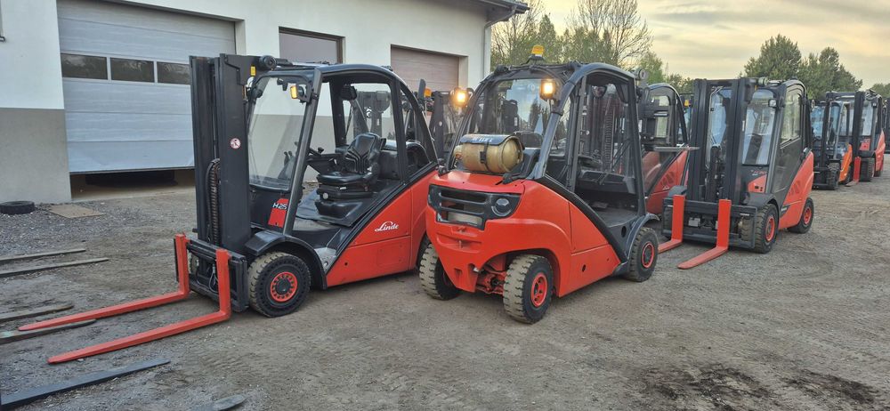 Wózek Widłowy Linde H25T - Gaz - Triplex 4.70 m - wolny skok -  4 sekcje - Stan BDB