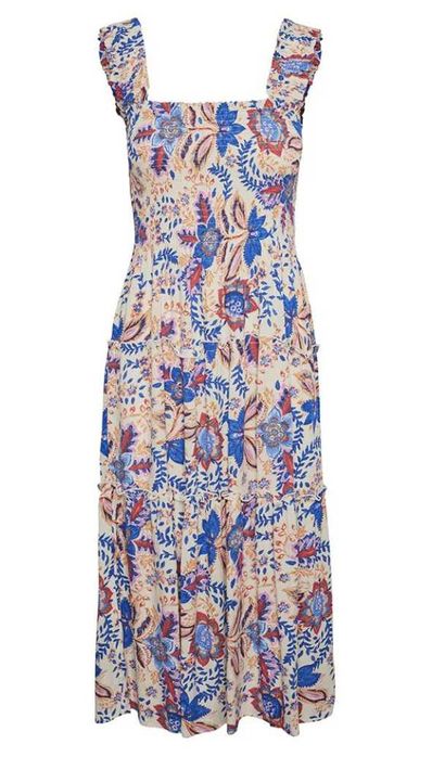 VERO MODA Menny SL Smock Calf — vestido