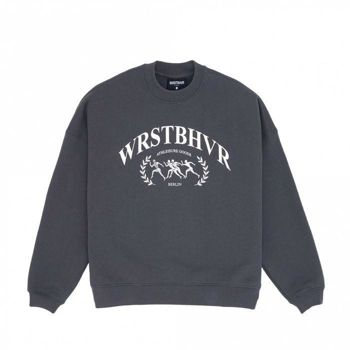 Bluza z nadrukiem szara Wrstbhvr XS