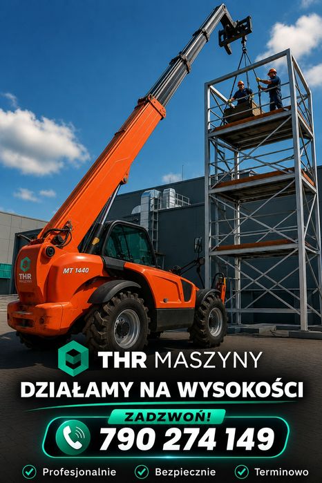 Wynajem ładowarek teleskopowych MRT MT 1840 2150  2550 3050