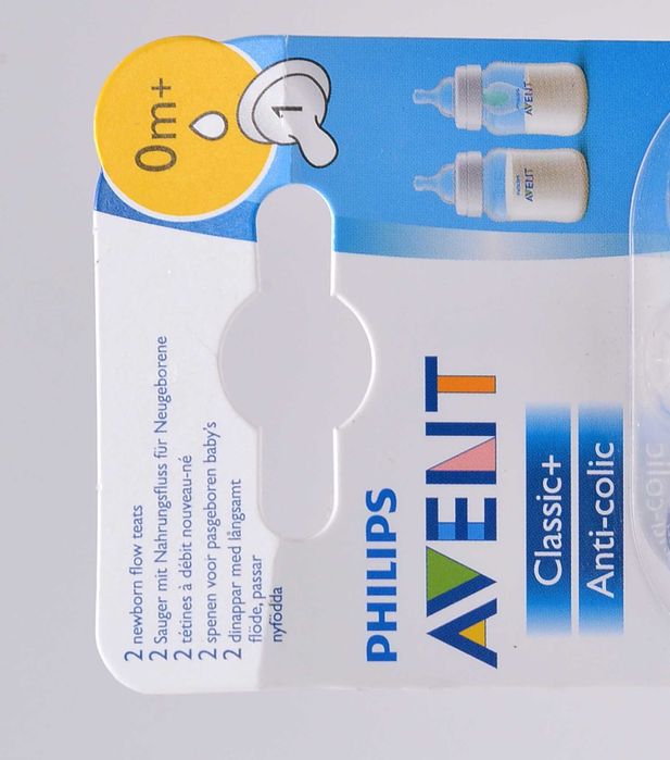 Smoczki Philips, Avent do butelki-Classic Anticol, 0m+