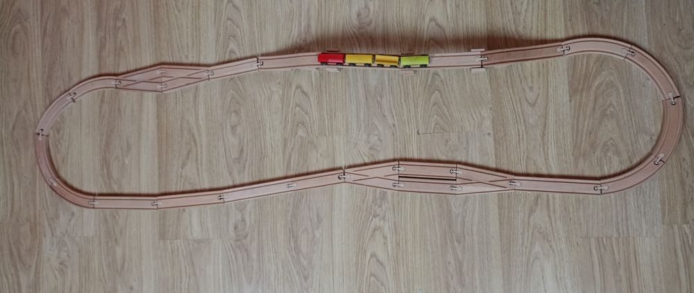 Drewniane tory ikea 31 elementów
