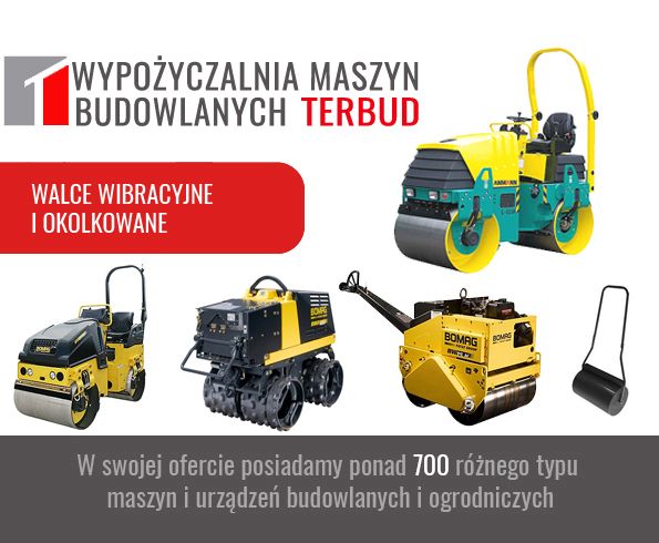 Walec okolkowany 1700kg, walec wibracyjny dwubębnowy 1000kg. Tanio