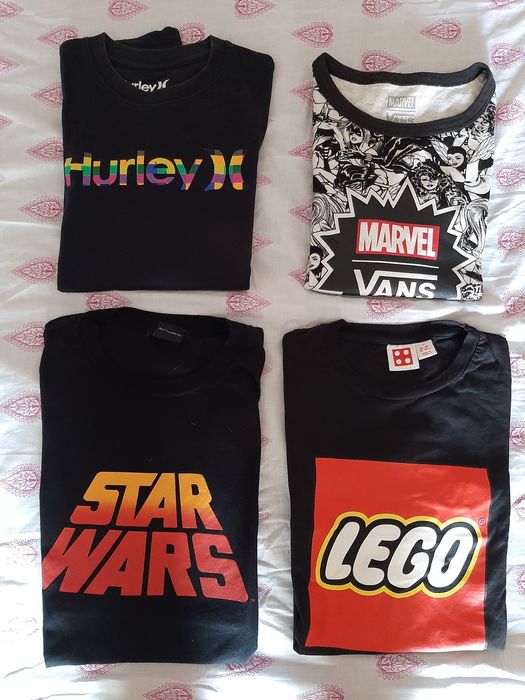 T-shirt vans marvel lego star wars leves Pepe AC/DC Rolling Stones
