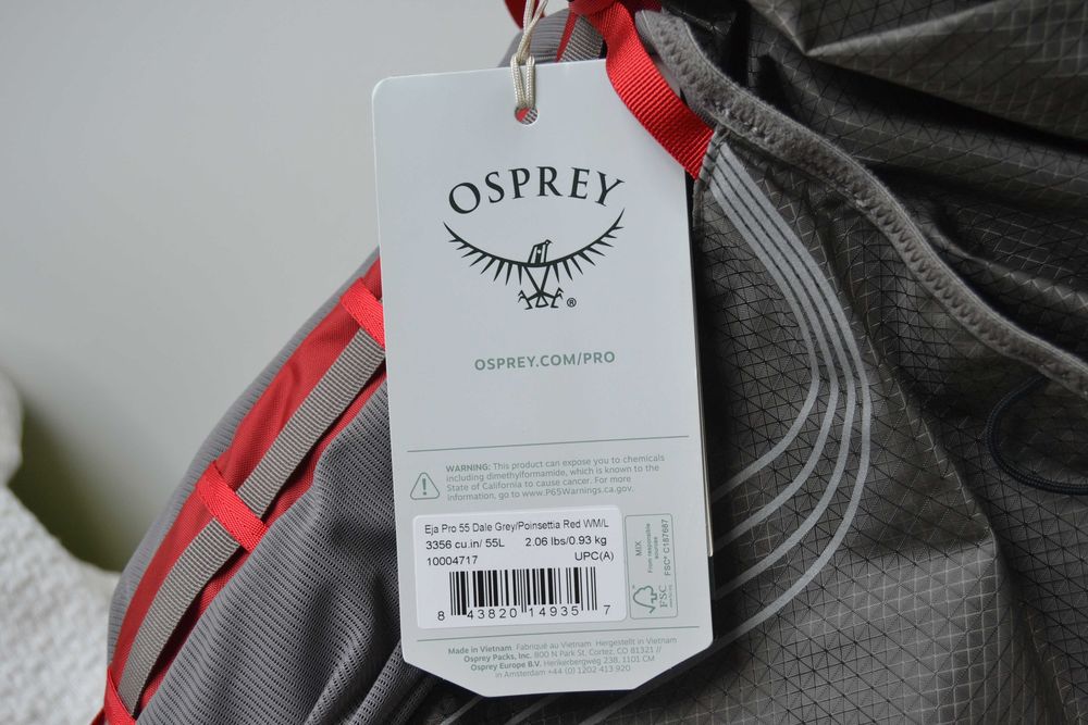 Osprey Eja Pro UL 55 – damski ultralekki plecak rozm. M L