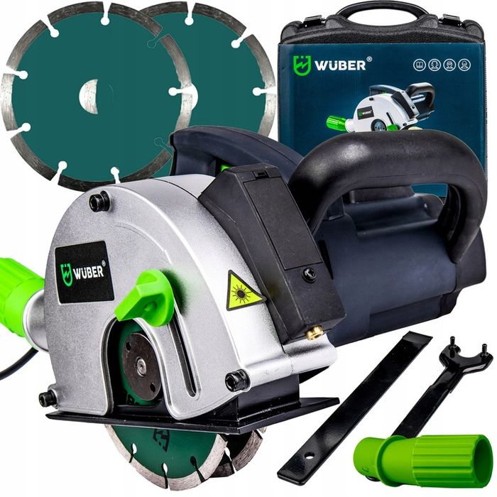 Bruzdownica Do Betonu Laser 2 Tarcze Walizka 3100w Wuber