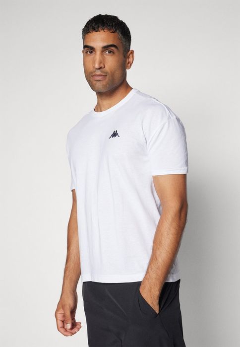 T-shirt basic biały Kappa L