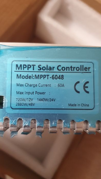 Сонячний Контролер  12-24-36-48 v
60A 124V
