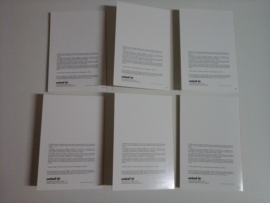 8 Postais de Natal da UNICEF