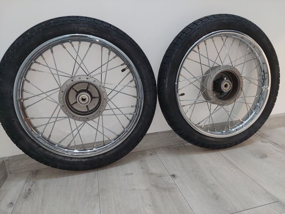 Odnowione wycentrowane kola kpl r18"wsk 125 b1 b3 opony detki pl