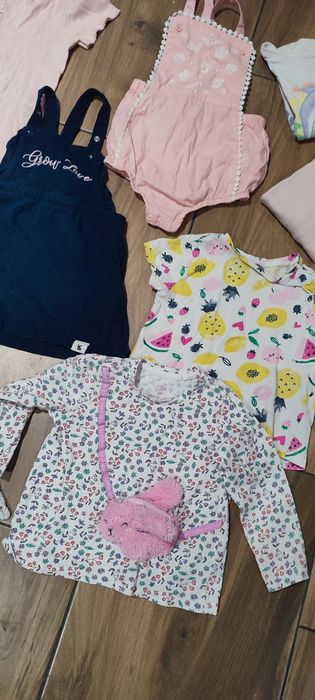 Zestaw ubranek dla dziewczynki rozmiar 86