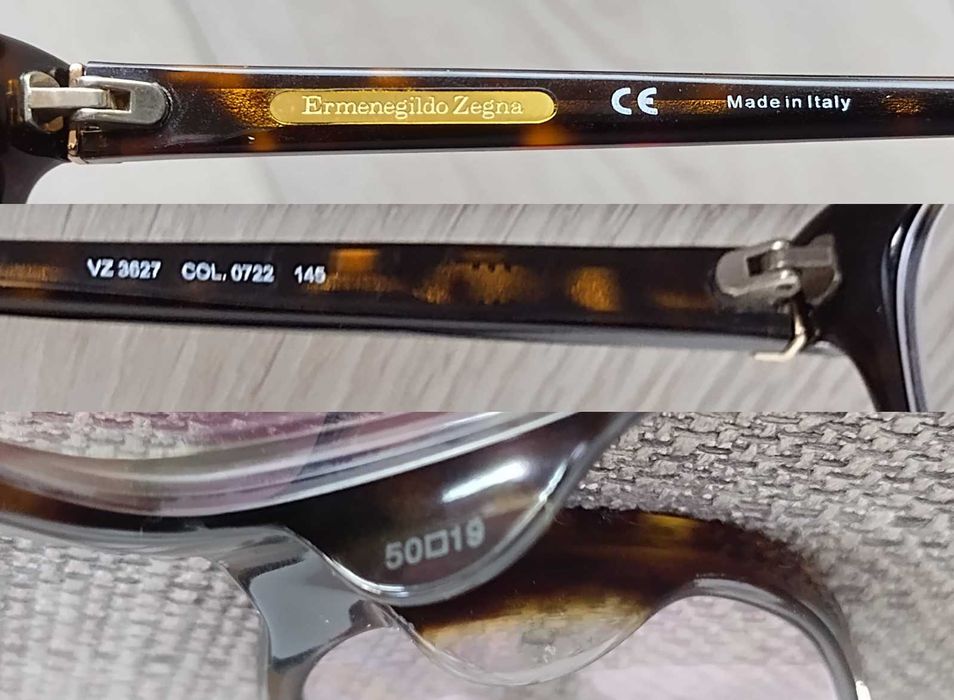 Original Óculos Ermenegildo Zegna VZ 3627 em muito bom estado