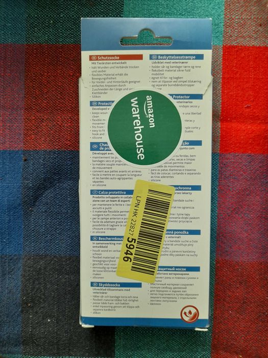 Trixie PROTECTIVE SOCK Захисна шкарпетка для котів/собак (силікон) S.