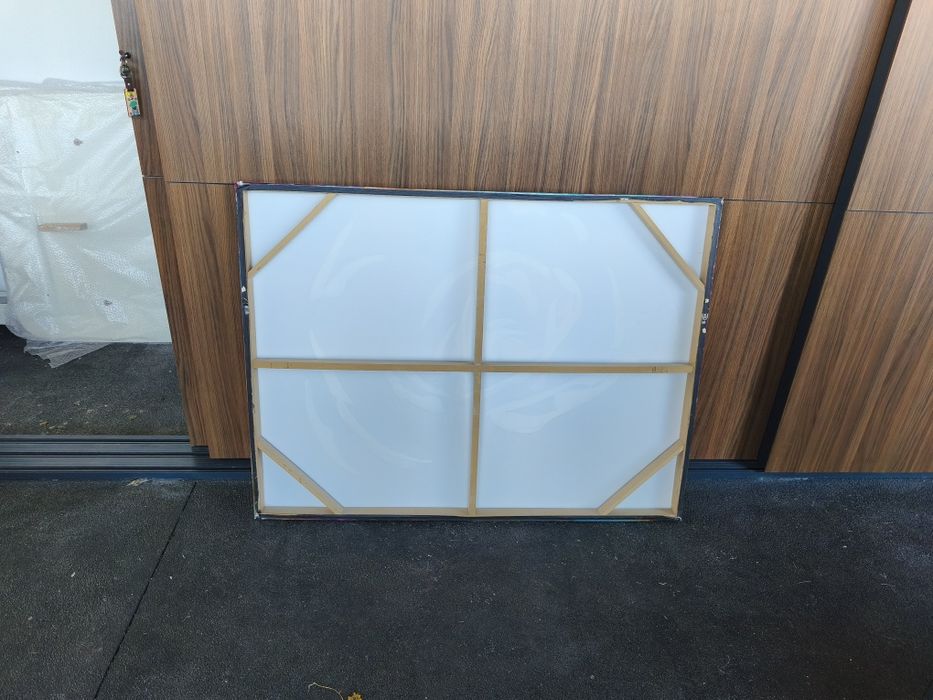 Quadro de Tela Rosa Arco Íris