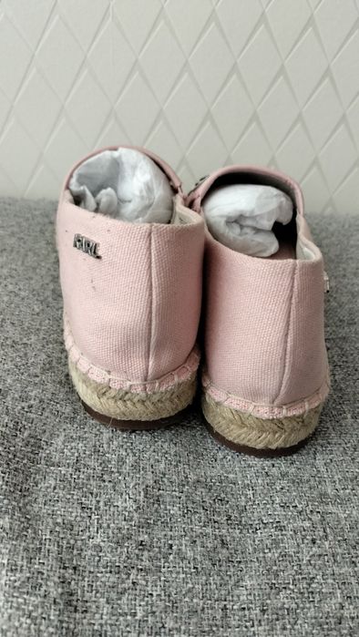 Różowe espadryle Karl Lagerfeld