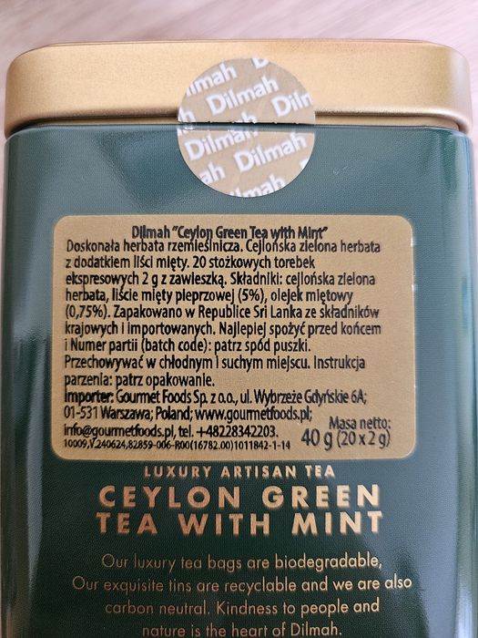 Zestaw 5 herbat cejlońskich Dilmah