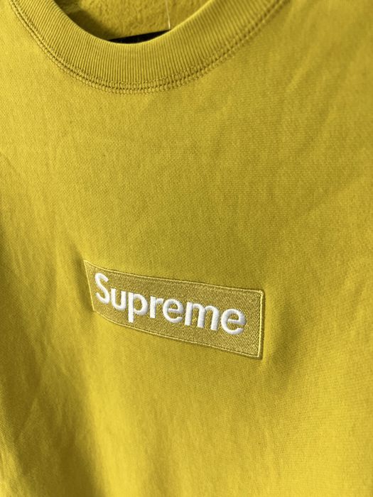 Світшот Supreme Box Logo Rust / Mustard