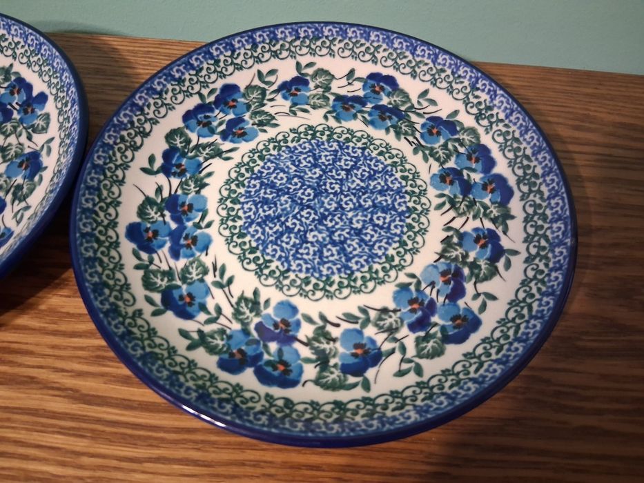2 Talerze sniadaniowe 20cm GAT1 Ceramika Art.  Boleslawiec