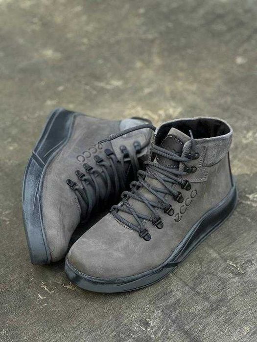 Мужские зимние ботинки Чоловічі черевикиизнатуральнойкожи.ECCOТрицвета