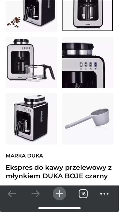 Ekspres przelewowy z młynkiem