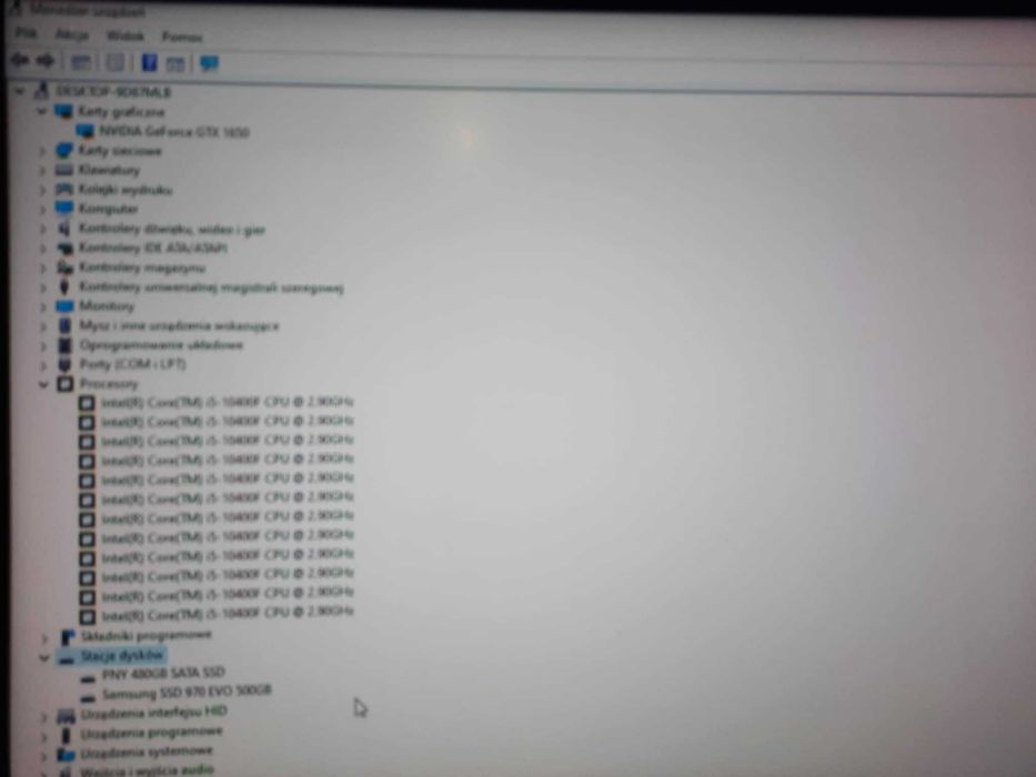 Komputer Stacjonarny i5 10400f/ 1650GTX 4GB/SSD 500GBm2/16Ram DDR4