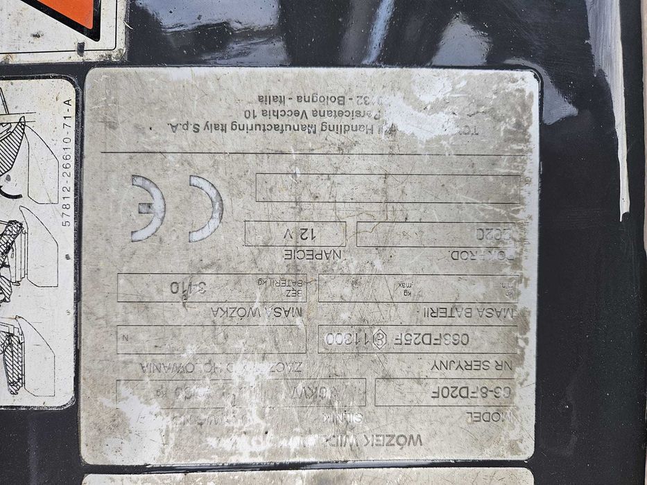 Wózek widłowy Toyota 8FG20H 2T, 2020 rok, diesel