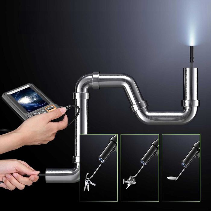 Endoskop Warsztatowy Kamera Inspekcyjna Full HD 5M LED IPS