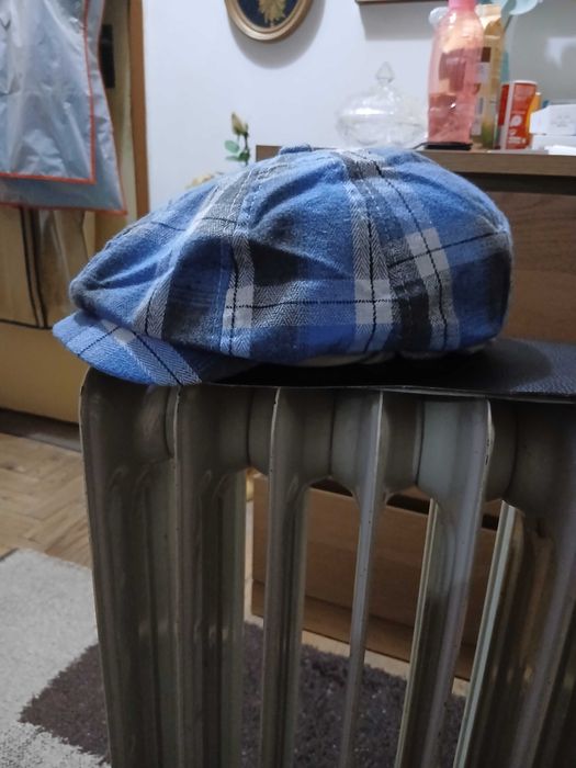 2 Bonés Novos / Nunca Usados Xadrez Verde e Azul