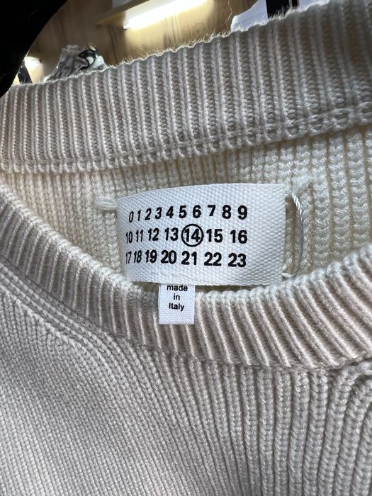 Светр MAISON MARGIELA Mm6 Beige Knit Sweater