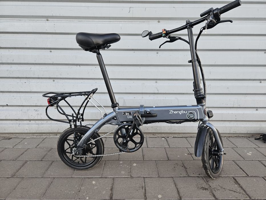 Складний електровелосипед Zhengbu D6, сірий, 14"