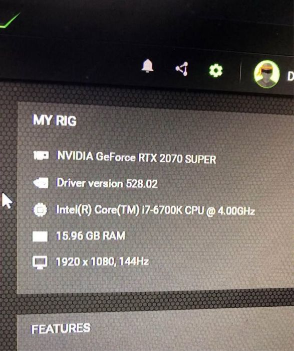 I7-6700k RTX 2070 super