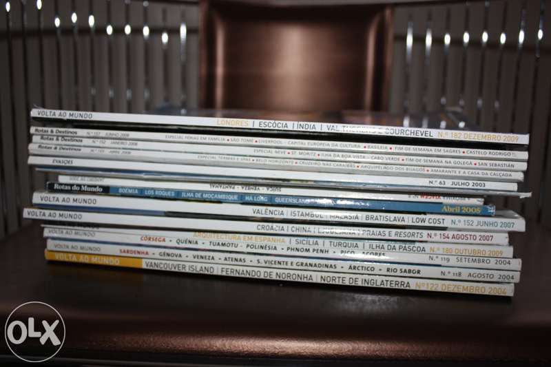Revistas várias tais como a volta ao mundo pack 14