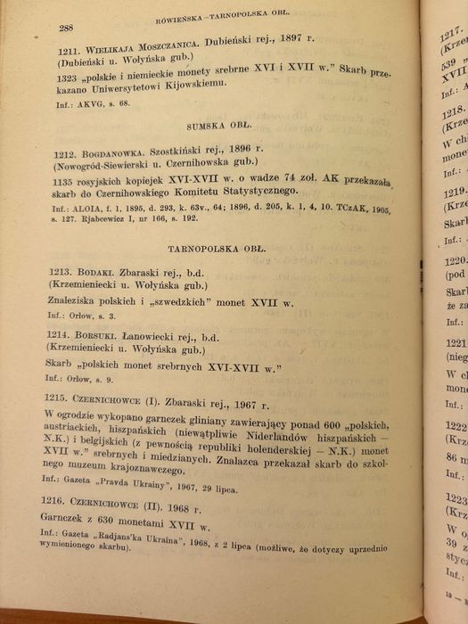 Книга знахідки монет 14-17 століття в Україні