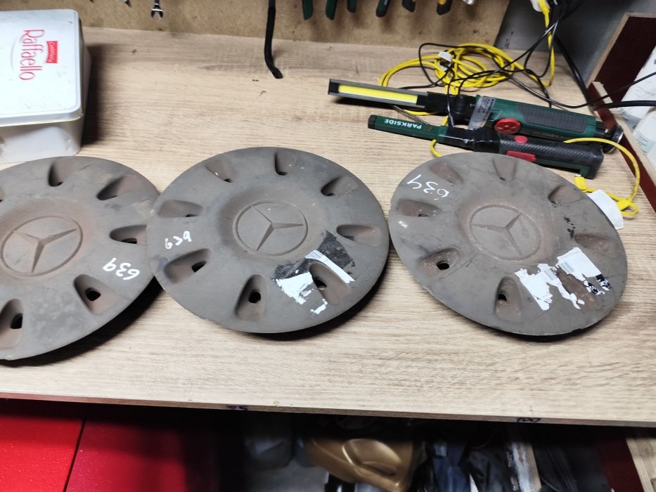3 Tampas jantes ferro Mercedes vito w639