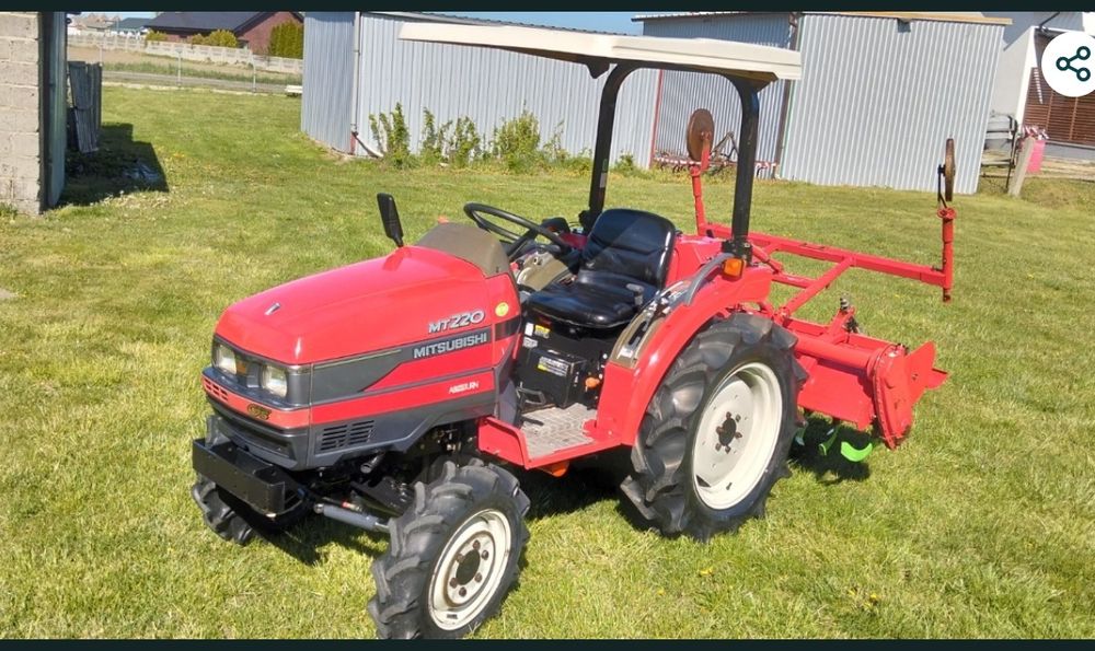 Traktor 4x4 22km  rewers wspo Mitsubishi ciągniczek ogrodowy traktorek ogrodniczy sadowniczy borówki sadu sadowniczy jak ( yanmar iseki John  Kubota )