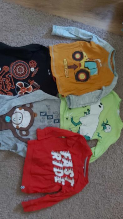 Bluzki 8 sztuk 92 paka dla chłopaka