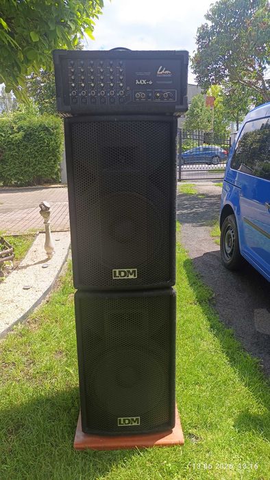 Zestaw Nagłosnienia Estradowego LDM - 500 Wat dla DJ , Zespołu