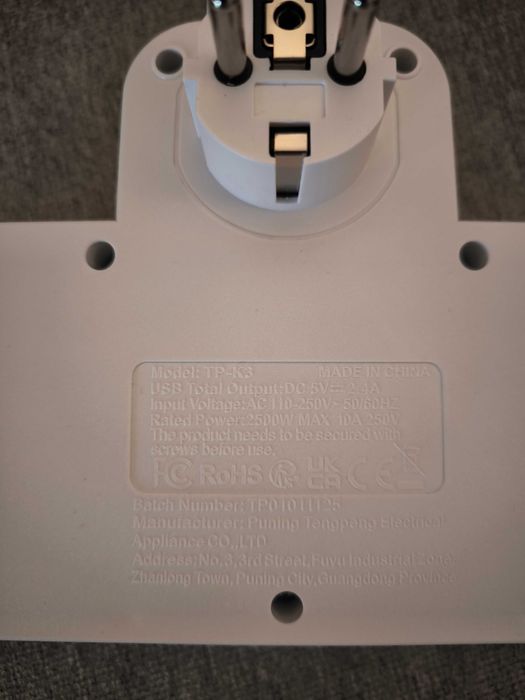 Rozdzielacz gniazdkowy 3 USB 1 USB-C