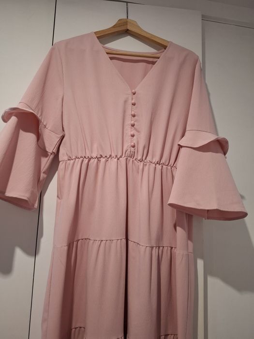 Vestido cor de rosa