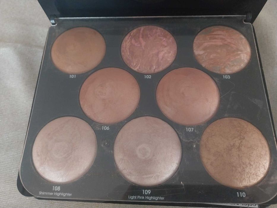 GOLDEN ROSE MEGA paleta paleta 8 X  puder TERRACOTA STARDUST 101-110  UNIKAT.